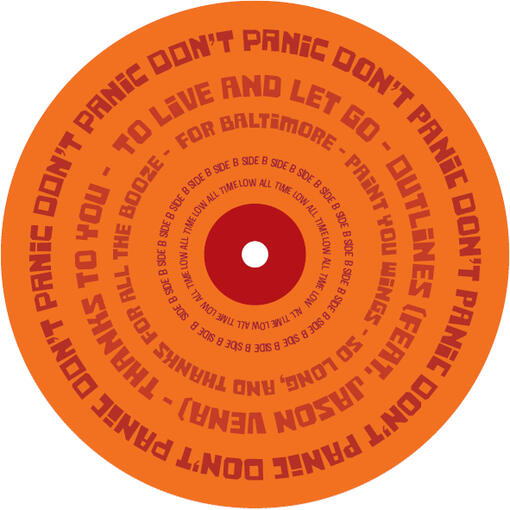 Don't Panic Vinyl Label Side B