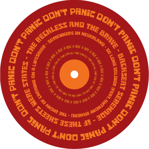 Don't Panic Vinyl Label Side A
